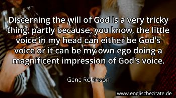 Englisches Zitat von Gene Robinson als Bild