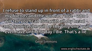 Englisches Zitat von Gene Simmons als Bild