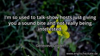 Englisches Zitat von Genevieve Gorder als Bild