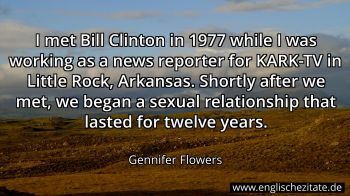 Englisches Zitat von Gennifer Flowers als Bild