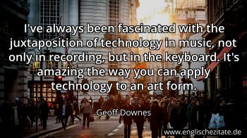 Englisches Zitat von Geoff Downes als Bild