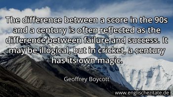 Englisches Zitat von Geoffrey Boycott als Bild