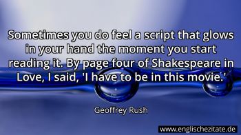Englisches Zitat von Geoffrey Rush als Bild