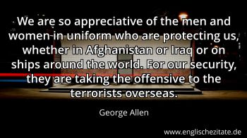 Englisches Zitat von George Allen als Bild