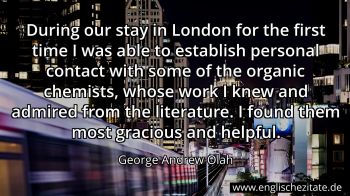 Englisches Zitat von George Andrew Olah als Bild