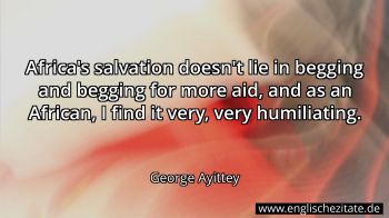 Englisches Zitat von George Ayittey als Bild