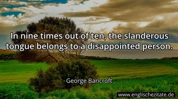 Englisches Zitat von George Bancroft als Bild