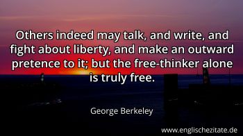 Englisches Zitat von George Berkeley als Bild