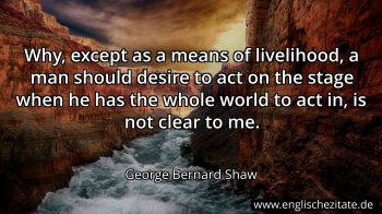 Englisches Zitat von George Bernard Shaw als Bild