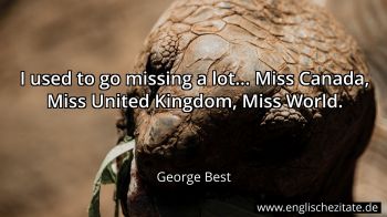 Englisches Zitat von George Best als Bild