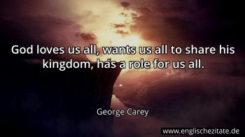 Englisches Zitat von George Carey als Bild