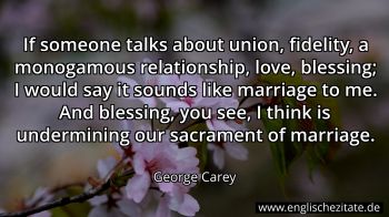 Englisches Zitat von George Carey als Bild