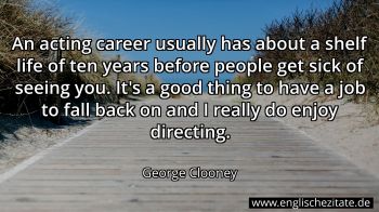 Englisches Zitat von George Clooney als Bild