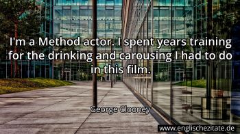 Englisches Zitat von George Clooney als Bild