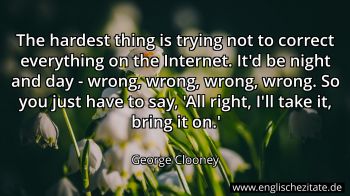 Englisches Zitat von George Clooney als Bild