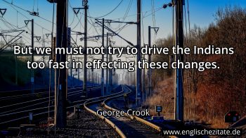 Englisches Zitat von George Crook als Bild