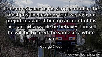 Englisches Zitat von George Crook als Bild