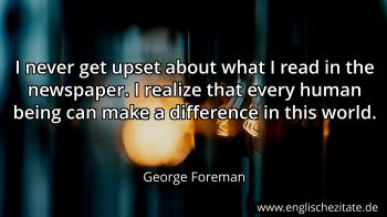 Englisches Zitat von George Foreman als Bild