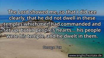 Englisches Zitat von George Fox als Bild