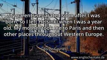 Englisches Zitat von George Gaynes als Bild