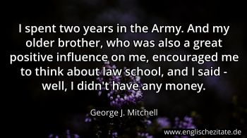 Englisches Zitat von George J. Mitchell als Bild