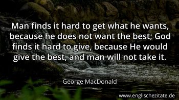 Englisches Zitat von George MacDonald als Bild