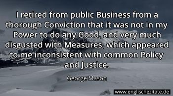 Englisches Zitat von George Mason als Bild
