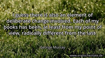 Englisches Zitat von George Murray als Bild