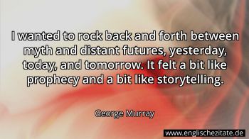 Englisches Zitat von George Murray als Bild