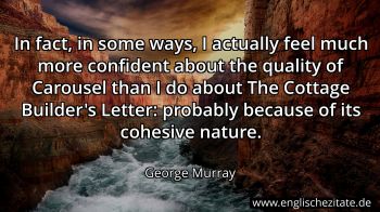 Englisches Zitat von George Murray als Bild
