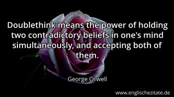 Englisches Zitat von George Orwell als Bild