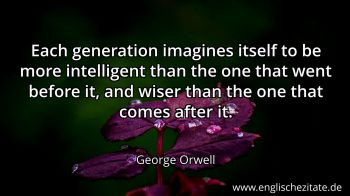 Englisches Zitat von George Orwell als Bild
