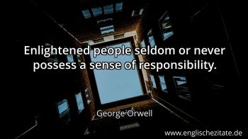 Englisches Zitat von George Orwell als Bild