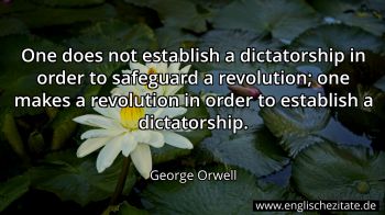 Englisches Zitat von George Orwell als Bild