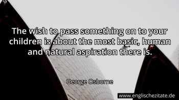 Englisches Zitat von George Osborne als Bild