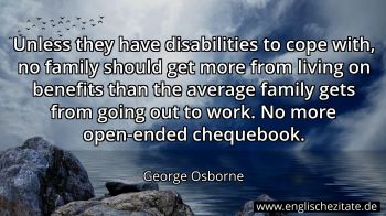 Englisches Zitat von George Osborne als Bild