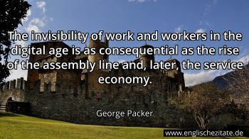 Englisches Zitat von George Packer als Bild