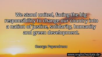 Englisches Zitat von George Papandreou als Bild
