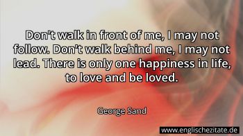 Englisches Zitat von George Sand als Bild