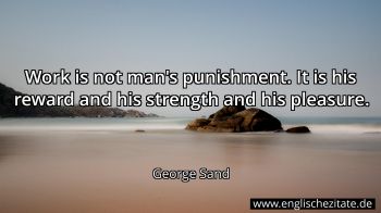 Englisches Zitat von George Sand als Bild