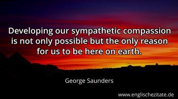 Englisches Zitat von George Saunders als Bild