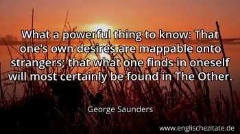 Englisches Zitat von George Saunders als Bild