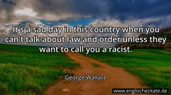 Englisches Zitat von George Wallace als Bild