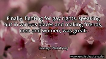 Englisches Zitat von George Weinberg als Bild