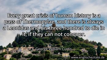 Englisches Zitat von George William Curtis als Bild