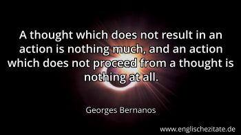 Englisches Zitat von Georges Bernanos als Bild
