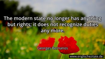 Englisches Zitat von Georges Bernanos als Bild