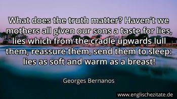 Englisches Zitat von Georges Bernanos als Bild