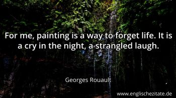 Englisches Zitat von Georges Rouault als Bild