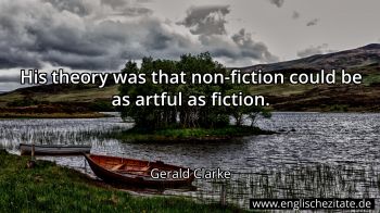 Englisches Zitat von Gerald Clarke als Bild